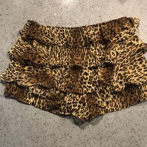 Leopard shorts